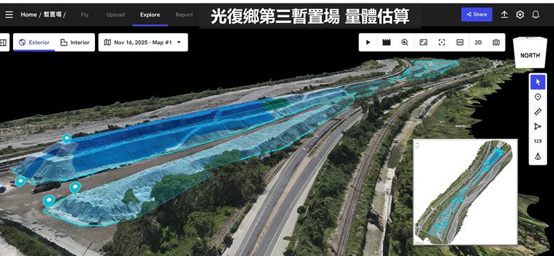  暫置場量體推估 — 暫置與清運規劃 